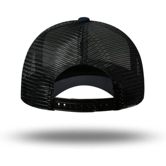 Men's American Flag Trucker Cotton, Polyester Baseball Hat - Picture 4 of 7